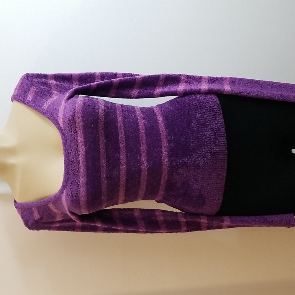 Bebe Rhinestone Embellished Chenille  Luxurious Y2K Style Sweater